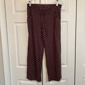 Amoralia - Maternity PJ Bottoms. Size 10. Purplish w/ White Star Print.